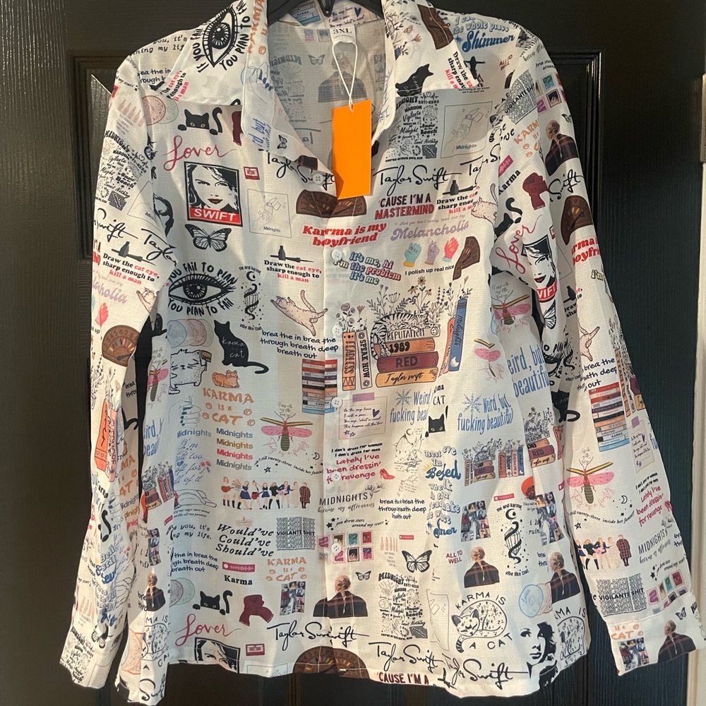 Fun Taylor Swift Button Up Top